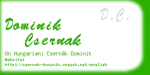 dominik csernak business card